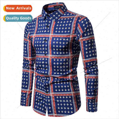 2019 Autumn Large ze New Versatile Casual Lapel Digal Printe