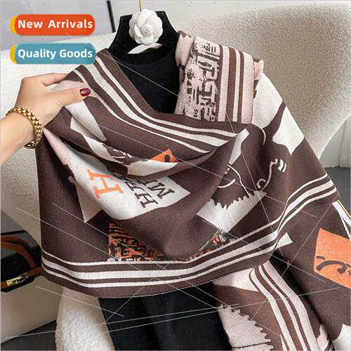 French stallion imation cashmere scarf women fall winter Eur