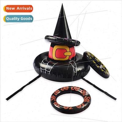 PVC inflatable Halloween wch hood conical wch hat throwing t