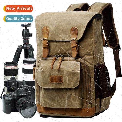 Waterprocanvas camera bag men women camera shoulder bag line