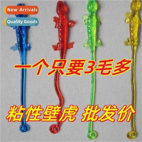 Sticky ltle gecko children fun soft rubber fling spiderman s