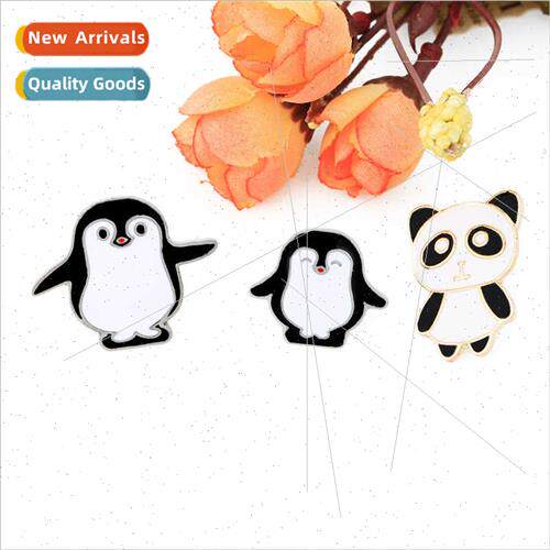 New cartoon cute panda penguin animal brooch  American fashi