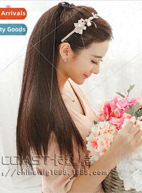 Tie Ponytail Wig Multi Color Flutter Ponytail Long