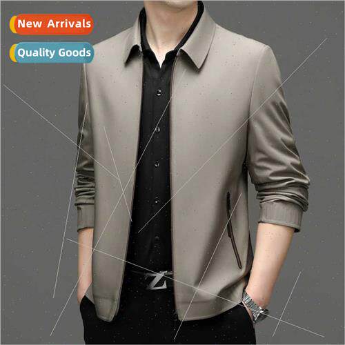 Jacket men spring autumn coat khaki middle-aged middle-aged