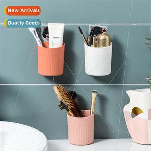 Simple multifunctional nail-free wall-mounted cylinder deskt