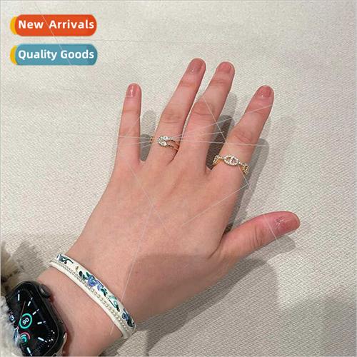 hundred pig nose pin open ring female cold wind simple niche