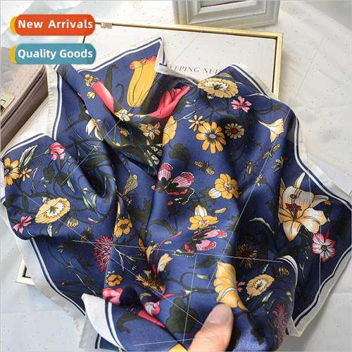 Spring Autumn Retro ThousBird Check mulation lk Small Square