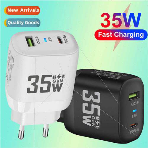 35W Gallium tride GaN Fast Charger QC3.0 Charger US/EU/UK St