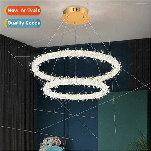 Modern light crystal chandelier living room simple atmospher