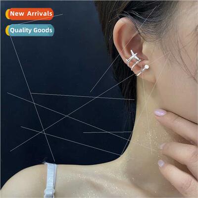 Airplane ear bone clip female creative wind double layer pea