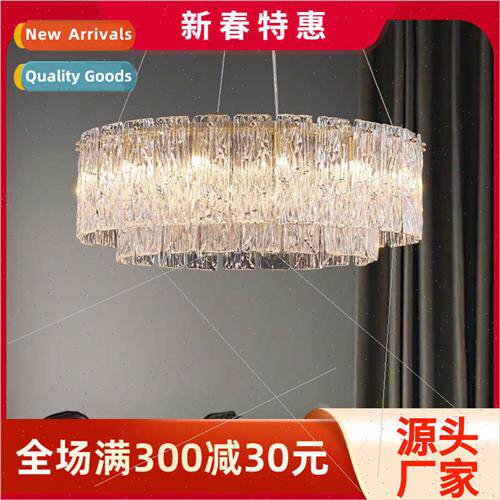 French light luxury chandelier full copper living room lamp