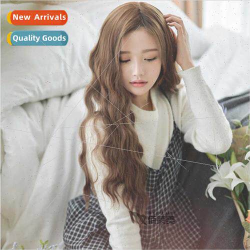 New Korean long curly hair Europe wig female chemical fiber