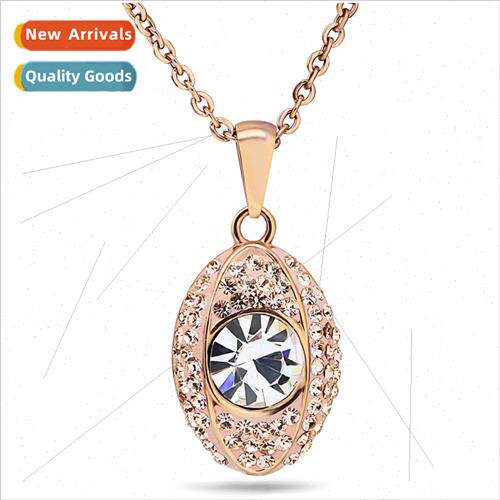 Europe new fashion cat eye oval diamonds gold hundred neckla
