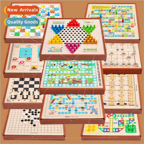All-in-one backgammon checkers flight chess chess game chess