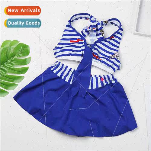 Girls swimsu in small and medium children spl polyester cute
