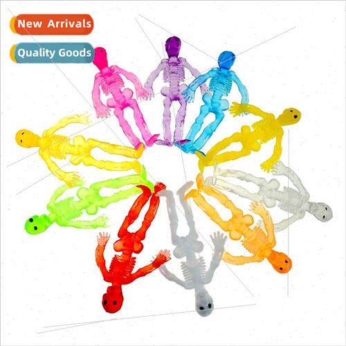 PVC human skeleton skeleton model doll Halloween toys transp
