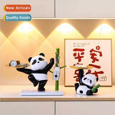 Saving high panda storage tray housewarming gift home panda