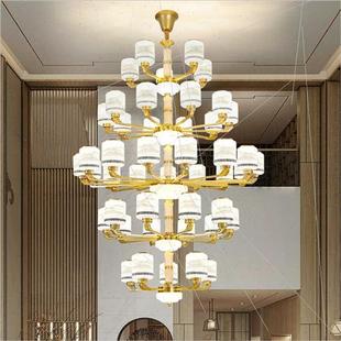 large chandelier duplex Villa room building stairc living