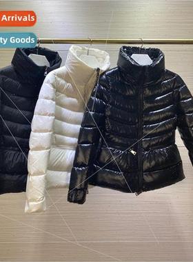 Winter Down Coat  Women Short Black Thick Warm Puffer Jac