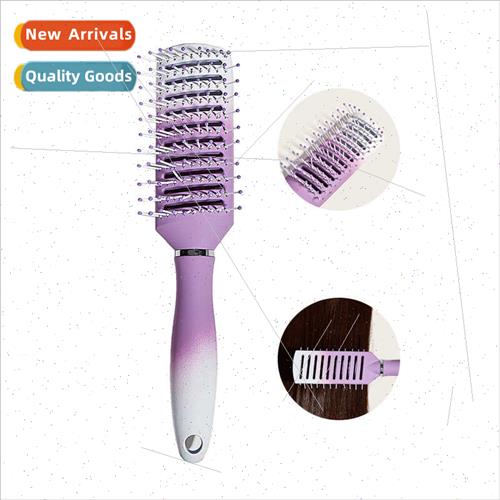 Curly hair comb female blow molding oil head ribs comb men w