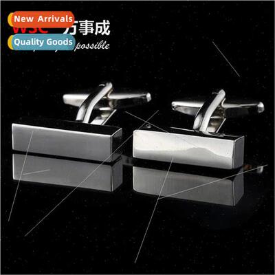 Masterpiece metal brass cufflinks gold-plated chrome cufflin