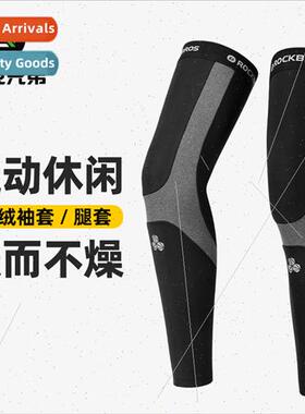 Warm fleece leggings men women fall winter outdoor sports le