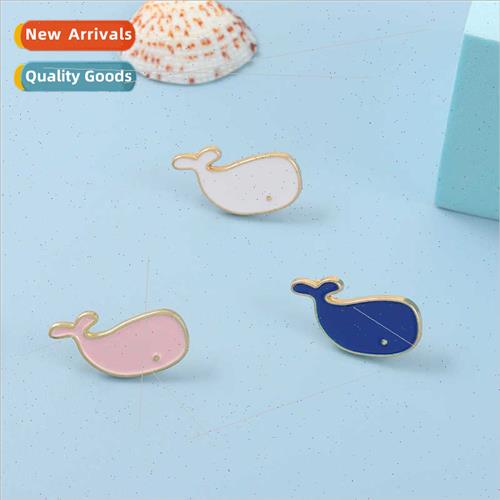 Cartoon sea creatures colourful small whale creative cute sm