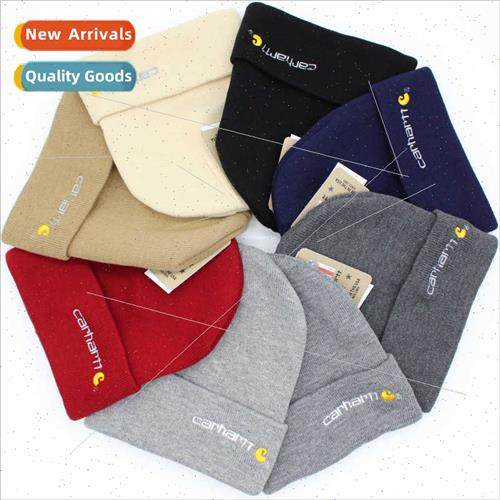 Europe Uned States workwear retro letters embroidered knted