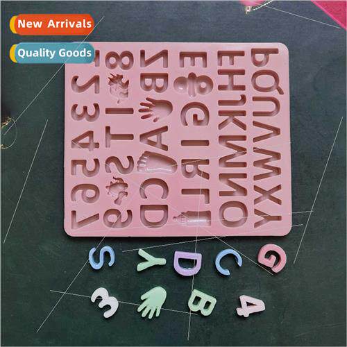 Girls Alphabet Number Chocolate 1 licone Mold Cake Ice Cream
