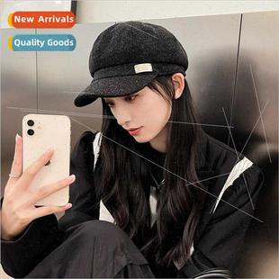 small duck fall apparent female face beret Korean tongue