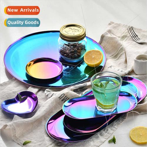 oval tray hotel dinner plate household tea tray snack plate