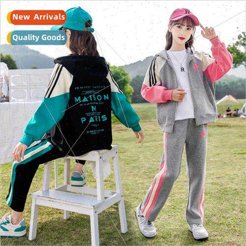 2023 new girls sports su spring autumn middle large children