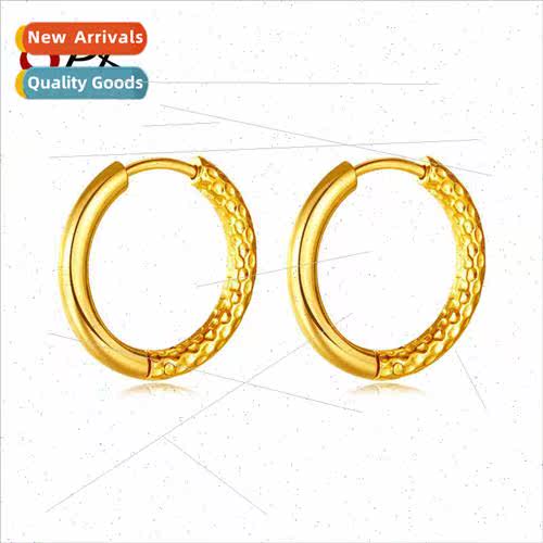 Europe Titanium Steel Vegan Hoop Earrings Stainless Steel Mu