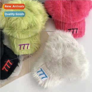 duck tongue winter 777 autumn embroidered female plush cap