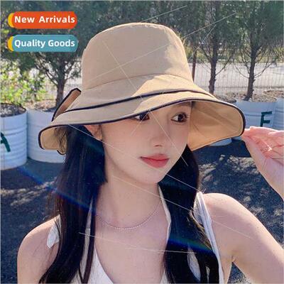 Korean  new spring fall hat female summer thin sunscreen lar