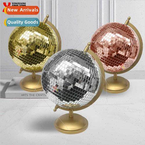 Mirror glass reflective globe ornaments colorful creative de