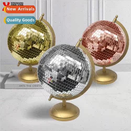 Mirror glass reflective globe ornaments colorful creative de