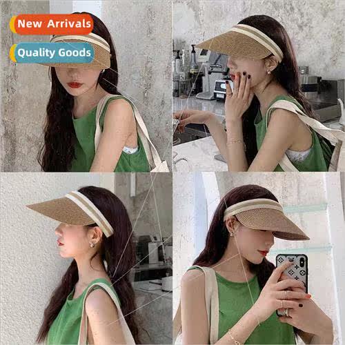 Hat female hollow top duck tongue hat female summer face shi