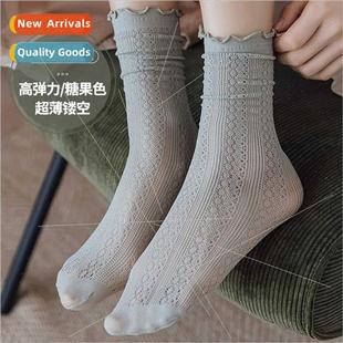 ice spring summer Thin hollow women thin bre socks
