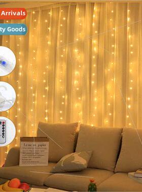 Copper wire curtain lights USB remote control eight function