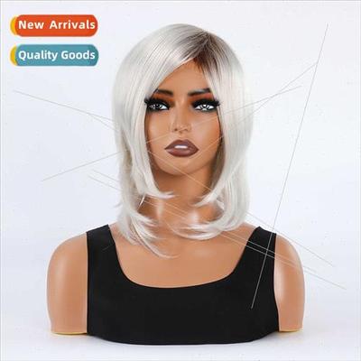 new full head cover fashion partial gradient hair tail volum