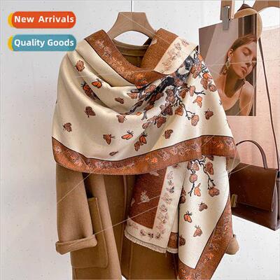 Korean  new butterfly fashion wild imation cashmere scarf fe
