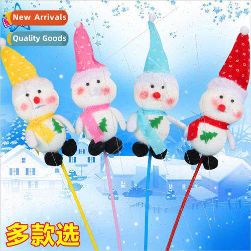 Christmas gifts  elderly Christmas snowman stick children pr