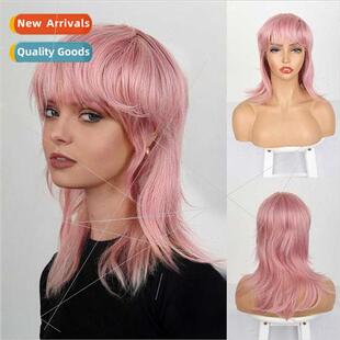 Wig Europe ladies fashion chemical fiber head covering Multi