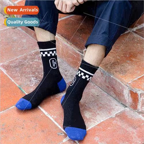 Spring Autumn socks men mid-calf cotton socks men casual hig