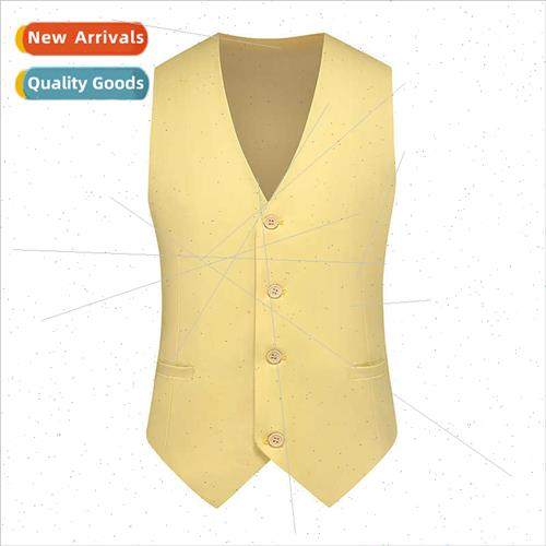 2023 Autumn new men fashion nd Slim solid color fashion V-ne