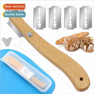handle Wooden bread Curved han baguette wooden cutter