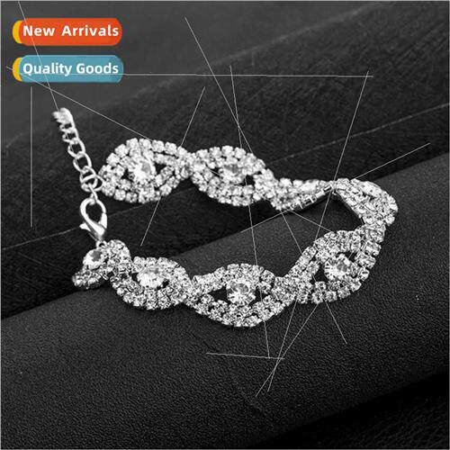 Korea fashion rhinestone bracelet female simple square geome