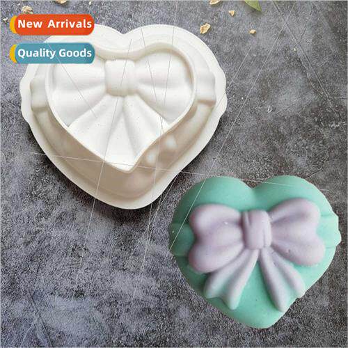 licone single bow love mold DIY cake Ice cookie pastry handm