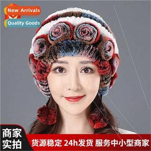 otter rabb fashion winter thicke Korean fur hat Female hair